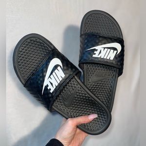 Nike black slides